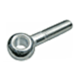 BN 48738 - Forged eye bolts with shoulder, Type 2 style A, Steel, ASTM A 489 Steel, Plain Finish (ASME B18.15)