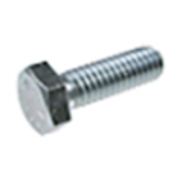 BN 48965 - Hex head tap bolts, Full thread and coarse thread, Steel, Grade 5, Zinc Clear Plated Chromated (ASME B18.2.1)
