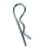BN 48636 - Hitch cotter pins, Steel, Grade Not Designated, Zinc Clear Plated Chromated (Huyet)