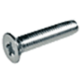 BN 48638 - Phillips flat head taptite thread forming screws, Coarse thread, Steel, Case Hardened, Zinc Clear Plated Chromated and Waxed (SAE J81)