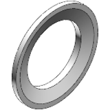 BN 48629 - Ribbed lock washers, Steel, 1060 Steel, Zinc Clear Plated Chromated (SCHNORR®)