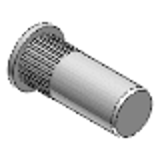 RC ROFG 1.4570 - Blind-rivet nut, knurled shank, type RC