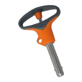 BN 20211 Ball lock pins self-locking, with elastic handle
